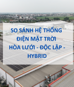 So Sánh 3 Hệ Thống Điện Mặt Trời Hòa Lưới – Độc Lập – Hybrid