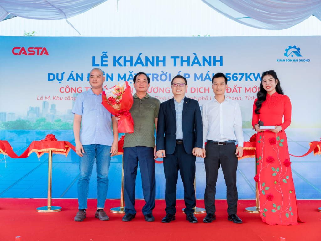 Lễ khánh thành dự án điện mặt trời nhà máy Casta
