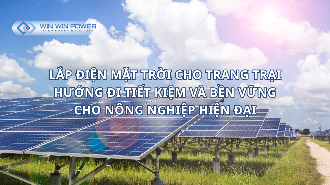 Điện mặt trời áp mái cho trang trại